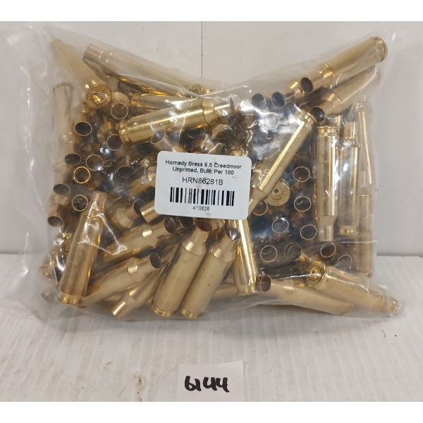 BRASS: 100X HORNADY 6.5 CREEDMOOR - UNPRIMED - SEALED