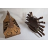 Image 2 : LOT OF 2 - 1986 BOMBAY CARVING SET & OV BOTTLE HOLDER