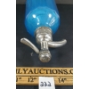 Image 4 : COBQ - AZUR BLUE EMBOSSED PYRAMID PANELLED - SELTZER BOTTLE