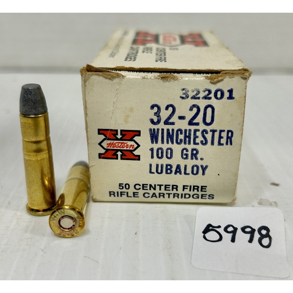 AMMO: 50X WINCHESTER WESTERN 32-20 WIN - 100 GR.