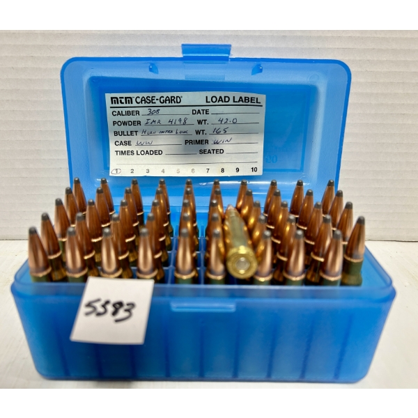 AMMO: 50X .308 WIN 165GR. 