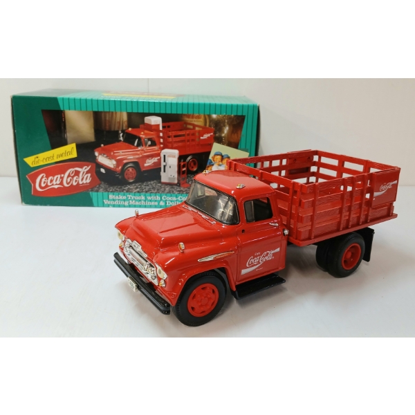 DIECAST METAL COCA-COLA STAKE TRUCK MODEL