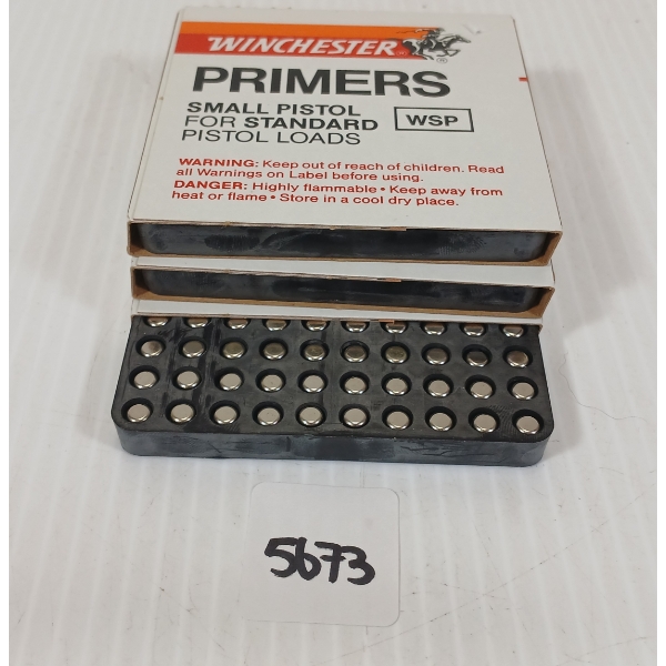 PRIMERS: 300X WINCHESTER NO. WSP SMALL PISTOL PRIMERS