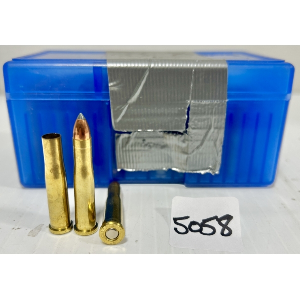 AMMO / BRASS: 25X LIVE & 24X BRASS .22 HORNET - SP
