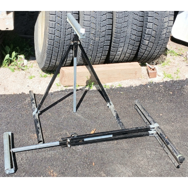 LOT OF 2 - ADJUSTABLE ROLLER STANDS