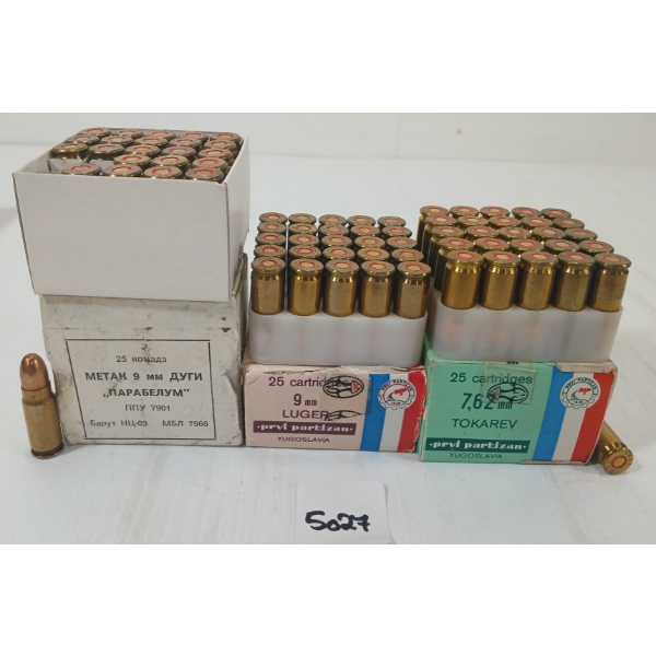 AMMO: 74X MIXED 9MM & 7.62MM TOKAREV 