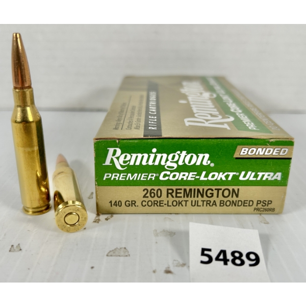 AMMO: 20X REMINGTON .260 REM - 140 GR SP