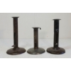Image 4 : LOT OF 3 - HOGSCRAPER CANDLESTICKS