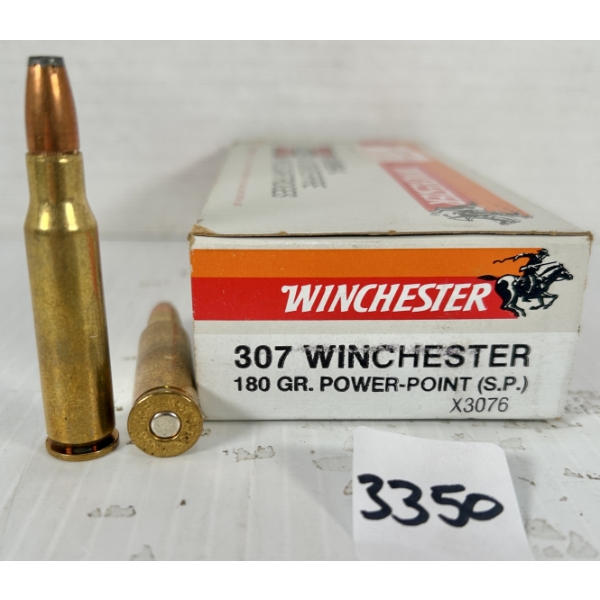 AMMO: 20X WINCHESTER .307 WIN - 180 GR SP