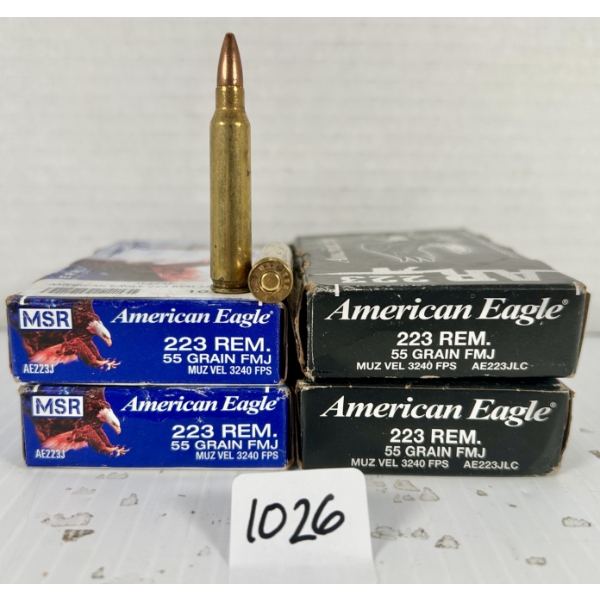 AMMO: 80X FEDERAL .223 REM - 55 GR FMJ