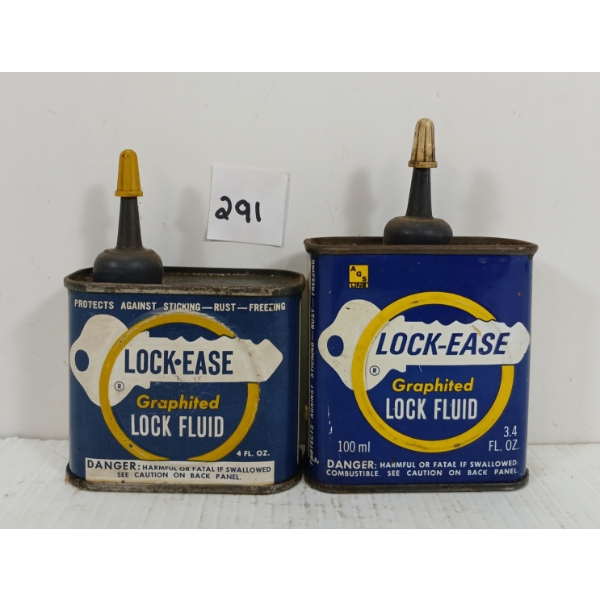 LOT OF 2 - LOCK EASE LOCK FLUID OILERS