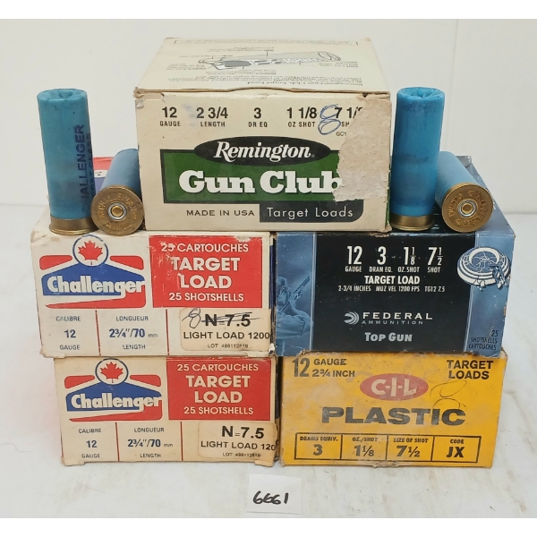 AMMO: APPROX 125X MIXED 12GA - 2-3/4IN