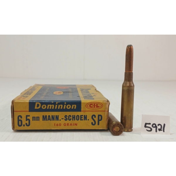 AMMO: 18X DOMINION 6.5MM MANN.-SCHOEN - 160GR - SP