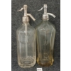 Image 4 : LOT OF 2 - NEHI BOTTLING CO & ABBOT'S TASMANIA - CLEAR ACID-ETCHED - SYPHON & SELTZER BOTTLE