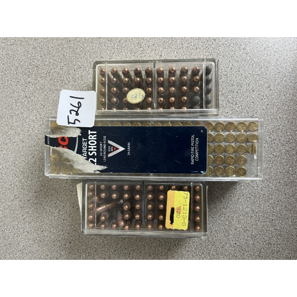 AMMO: APPROX 200X MIXED .22 SHORT & LONG RIFLE 