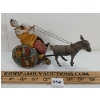 Image 2 : LEHMAN TIN WIND UP CIRCUS CLOWN W/ MULE