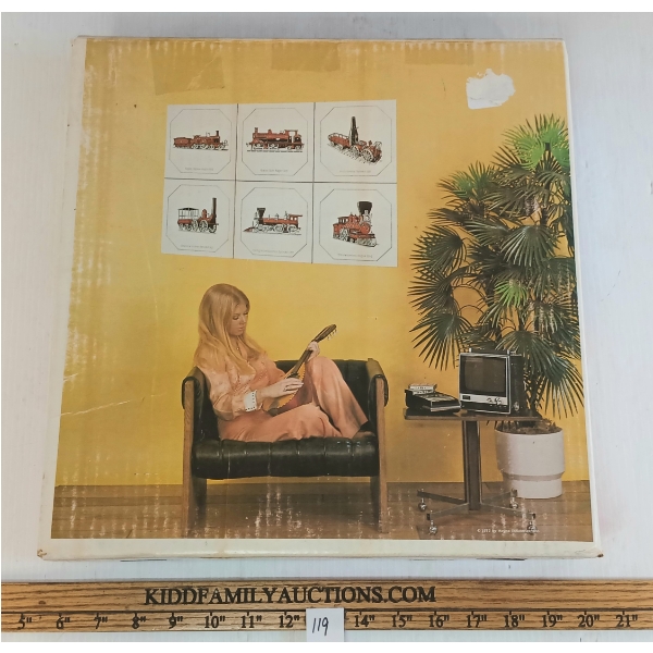 MIRRO-SCENES NO. 524 ANTIQUE LOCOMOTIVES 6 PC KIT