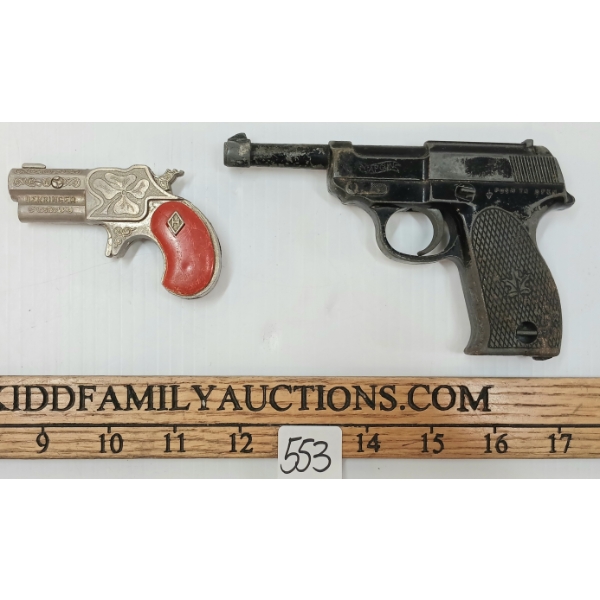 LOT OF 2 - HUBLEY DERRINGER & LAST MINUTE CO. CAP GUNS