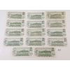 Image 2 : LOT OF 14 - 1973 CDN $1 BANKNOTES