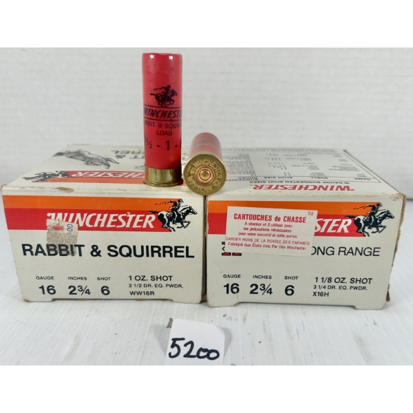 AMMO: 50X WINCHESTER 16 GA 2-3/4IN NO6 