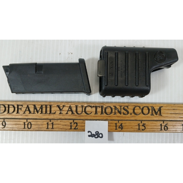 LOT OF 2 - GLOCK MODEL 43 STD IN 9MM MAGAZINE & SPEED LOADER - PAL REQ.