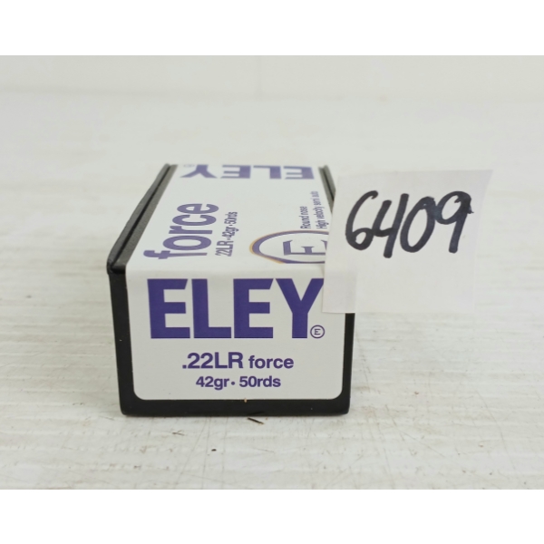 AMMO: 50X FORCE ELEY .22LR - 42GR - RN - SEALED