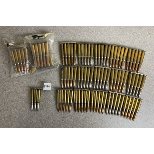 AMMO: 103X MIXED 8MM MAUSER ON STRIPPER CLIPS 