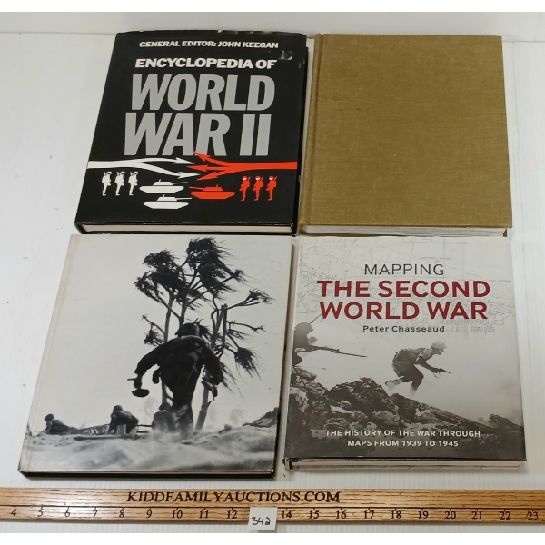 LOT OF 4 - WWII PUBLICATIONS - INCL "ISLAND FIGHTING" & "ENCYCLOPEDIA OF WORLD WAR II," ETC