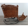 Image 9 : CHILD'S ADJUSTABLE WICKER SLEIGH
