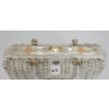 Image 5 : LUCITE & WICKER WOVEN HAND BAG