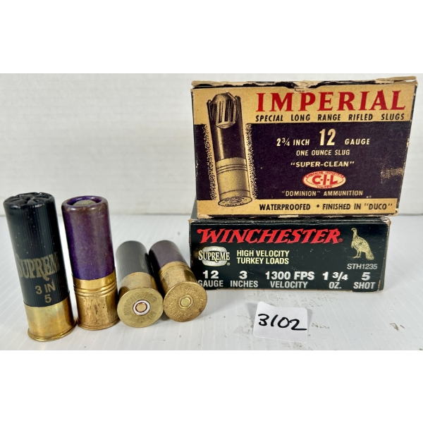 AMMO: 14X 12 GA 2-3/4 IN & 3 IN - #5 & SLUGS