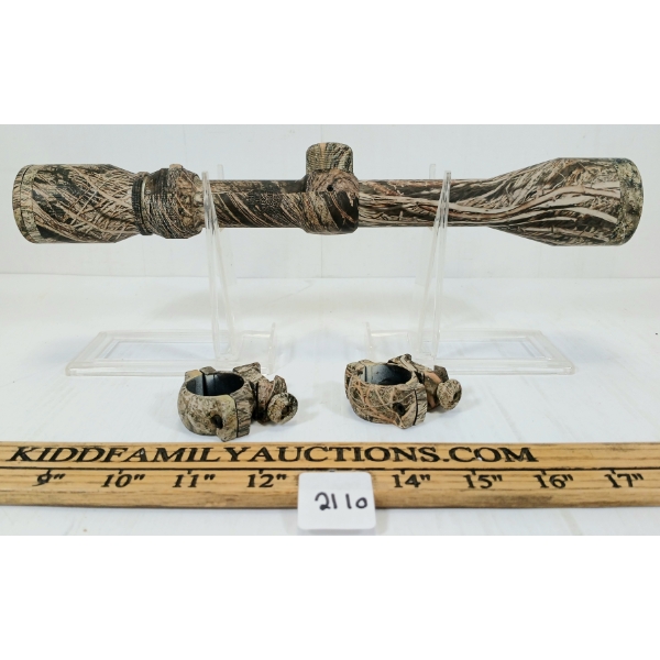 BUSHNELL 8-9X40MM RIFLESCOPE W/ RINGS