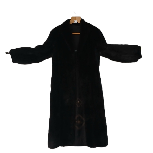 BLACK MINK FUR COAT