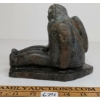 Image 4 : SITTING HUMAN FIGURE - SIGNED - STONE