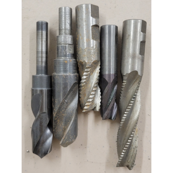 QTY OF DRILL BITS, REAMERS & END MILLS