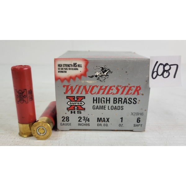 AMMO: 25X WINCHESTER 28GA - 2-3/4IN - #6 SHOT