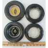 Image 1 : LOT OF 4 - GOODRICH & DUNLOP TIRE ASHTRAYS