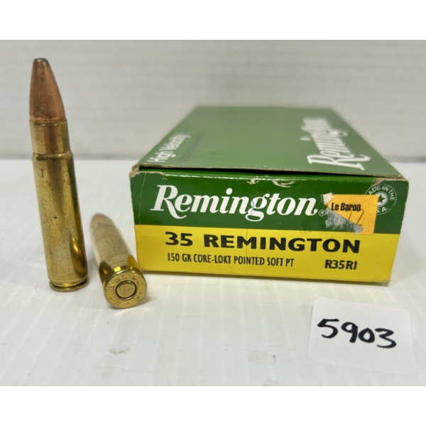 AMMO: 20X REMINGTON .35 REM - 150 GR.