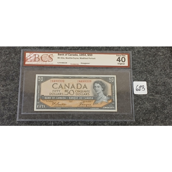 1954 CDN $50 BANKNOTE - BCS GRADED