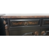 Image 4 : LOT OF 2 - BOMBAY CO. BLACK & GOLD ACCENT CABINETS