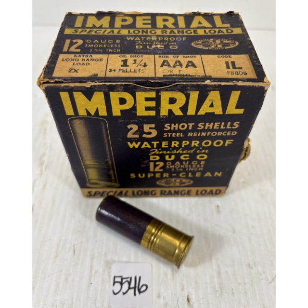 AMMO: 25 X IMPERIAL 12 GA 2 3/4 INCH - LONG RANGE