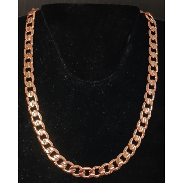 18K GOLD PLATED CUBAN LINK NECKLACE