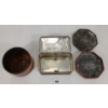 Image 2 : LOT OF 3 - MISC TINS - INCL BLUE RIBBON COFFEE & RILEY'S TOFFEE