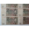 Image 7 : QTY OF 1929 GERMAN 20 REICHSMARK BANKNOTES