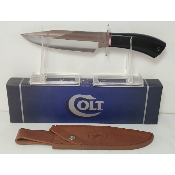 COLT CT228 KNIFE W/ LEATHER SHEATH