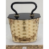 Image 4 : DORSET REX FIFTH AVE LUCITE WOVEN BASKET PURSE BOX