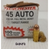 Image 1 : AMMO: APPROX 90X WINCHESTER .45 AUTO - 230GR - FMJ