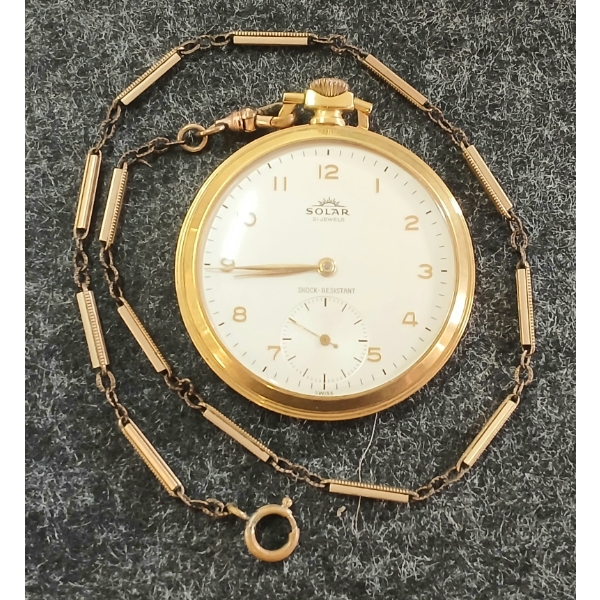 SOLAR POCKET WATCH - 21 JEWELS