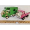 Image 1 : LOT OF 2 - TONKA PRESSED STEEL TRUCK & CAMPER VAN