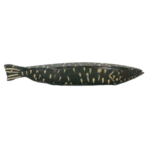 FOLK ART NORTHERN PIKE BY UNKNOWN ARTIST - WOOD